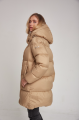 Women's down jacket ADD in caramel color with natural filler