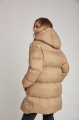 Women's down jacket ADD in caramel color with natural filler