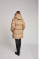 Women's down jacket ADD in caramel color with natural filler