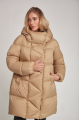 Women's down jacket ADD in caramel color with natural filler