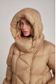 Women's down jacket ADD in caramel color with natural filler