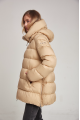 Stylish women's down jacket ADD in caramel color with natural filler