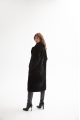 OVERSIZE sheepskin coat made of black natural sheepskin