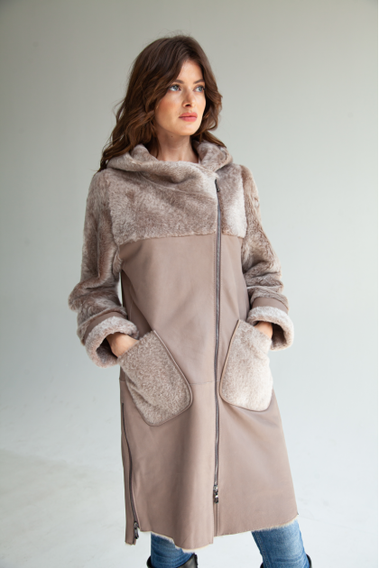 Long OVERSIZE sheepskin coat