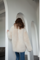 Women's double-sided jacket made of natural cashmere lamb