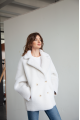 Women's two-sided sheepskin coat made of natural sheepskin