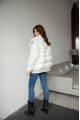 White down jacket in OVERSIZE style with natural filler