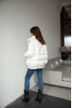 White down jacket in OVERSIZE style with natural filler