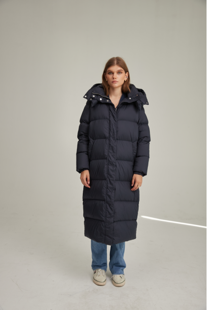 Navy blue down jacket ADD