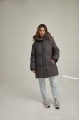 Women's down jacket ADD gray color with natural filler