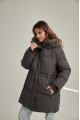 Women's down jacket ADD gray color with natural filler