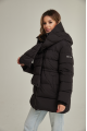 ADD down jacket in black color with natural filler