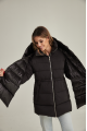 ADD down jacket in black color with natural filler