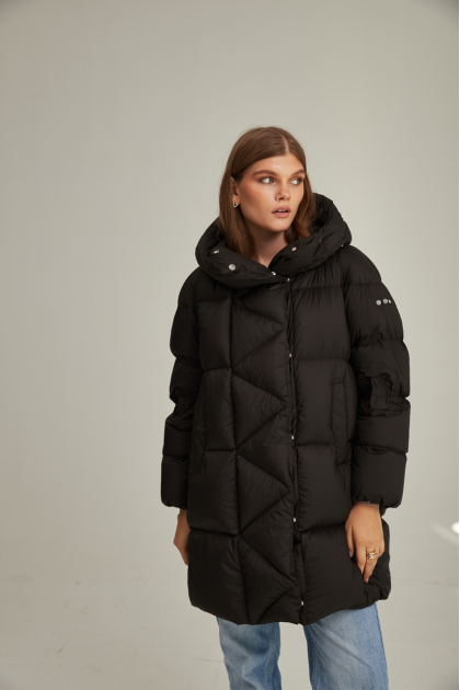 ADD down jacket in black color