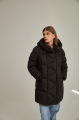 Women's down jacket ADD black color with natural filler