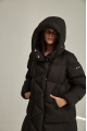 Women's down jacket ADD black color with natural filler