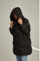 Women's down jacket ADD black color with natural filler