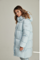 ADD women's light blue down jacket with natural filling