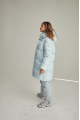 ADD women's light blue down jacket with natural filling