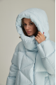 ADD women's light blue down jacket with natural filling