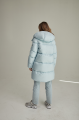 ADD women's light blue down jacket with natural filling