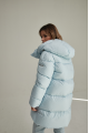 ADD women's light blue down jacket with natural filling