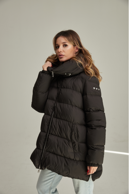 ADD down jacket in black color