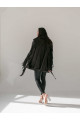 Stylish black leather jacket