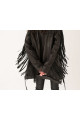 Stylish black leather jacket