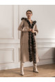 Alpaca coat with chinchilla fur