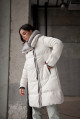 Women's down jacket with natural white filling