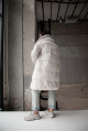 Women's down jacket with natural white filling