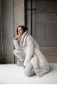Women's down jacket with natural white filling