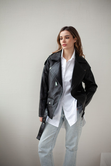 Women's leather jacket