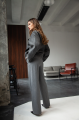 VINTAGE style women's jacket made of natural gray leather