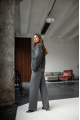 VINTAGE style women's jacket made of natural gray leather
