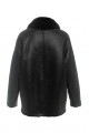 Women's double-sided sheepskin-jacket of black color