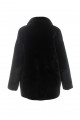 Women's double-sided sheepskin-jacket of black color