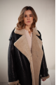 Sheepskin coat in VINTAGE style